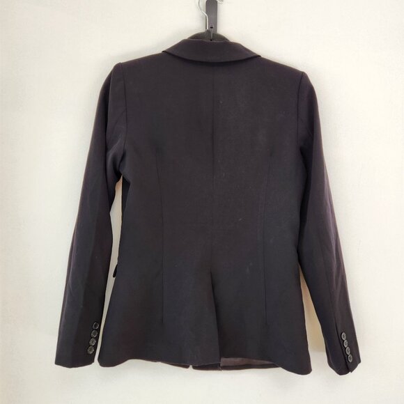 Milly Black Blazer Jacket Longline Cocktail Career Professional Modern Women's 4 - Picture 2 of 6